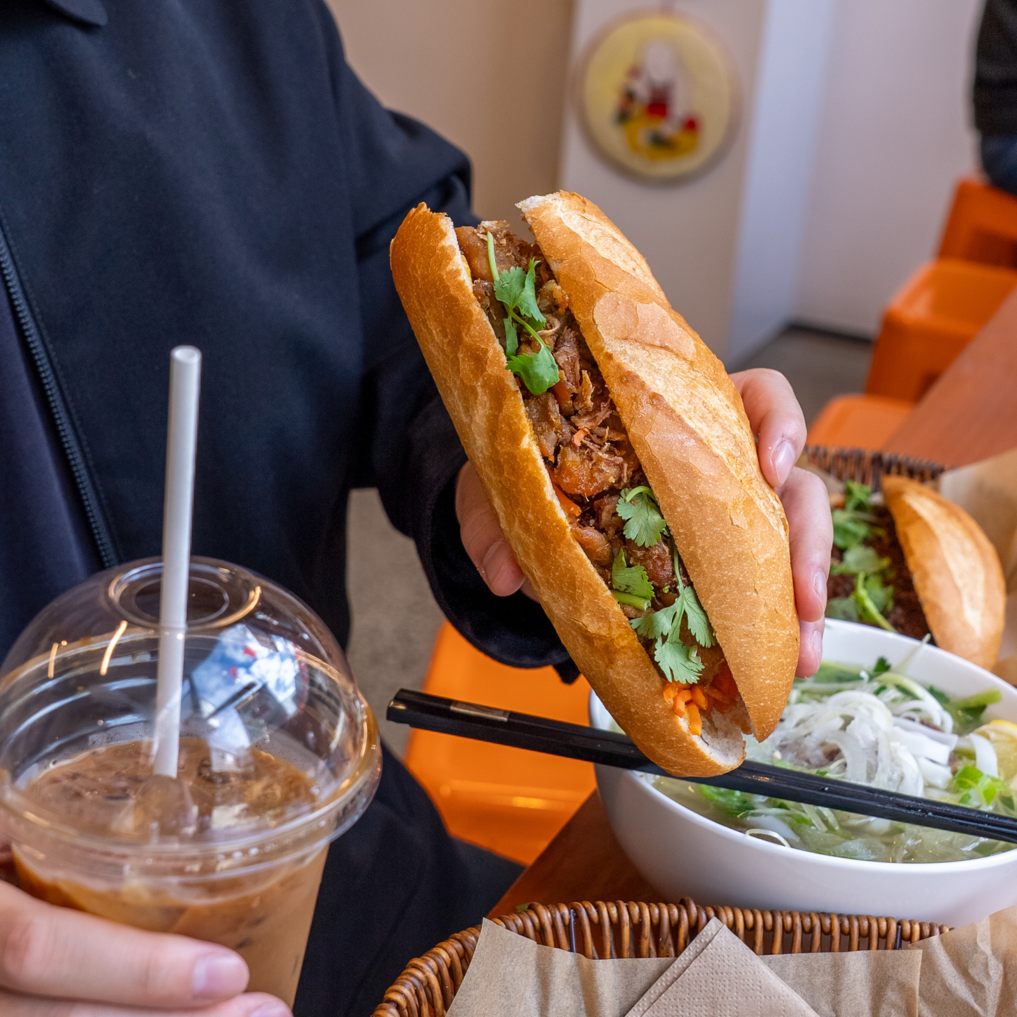 Coffee and banh mi